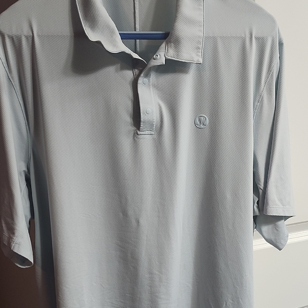 lululemon athletica Light Blue Polo Shirt